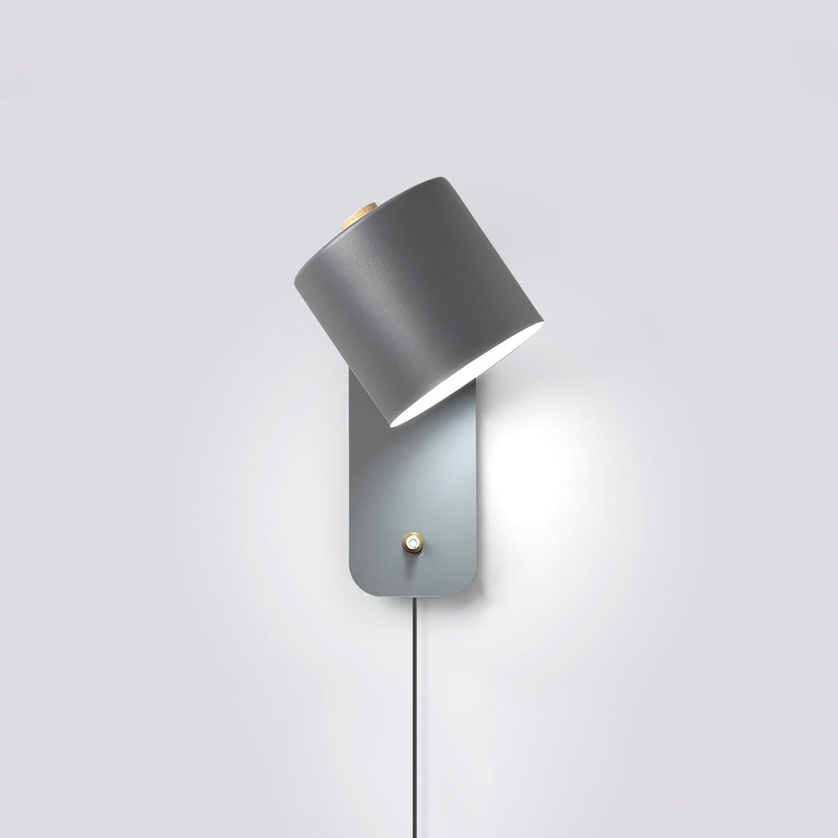 Rotating Cylinder Plug-in Wall Lamp, view 4