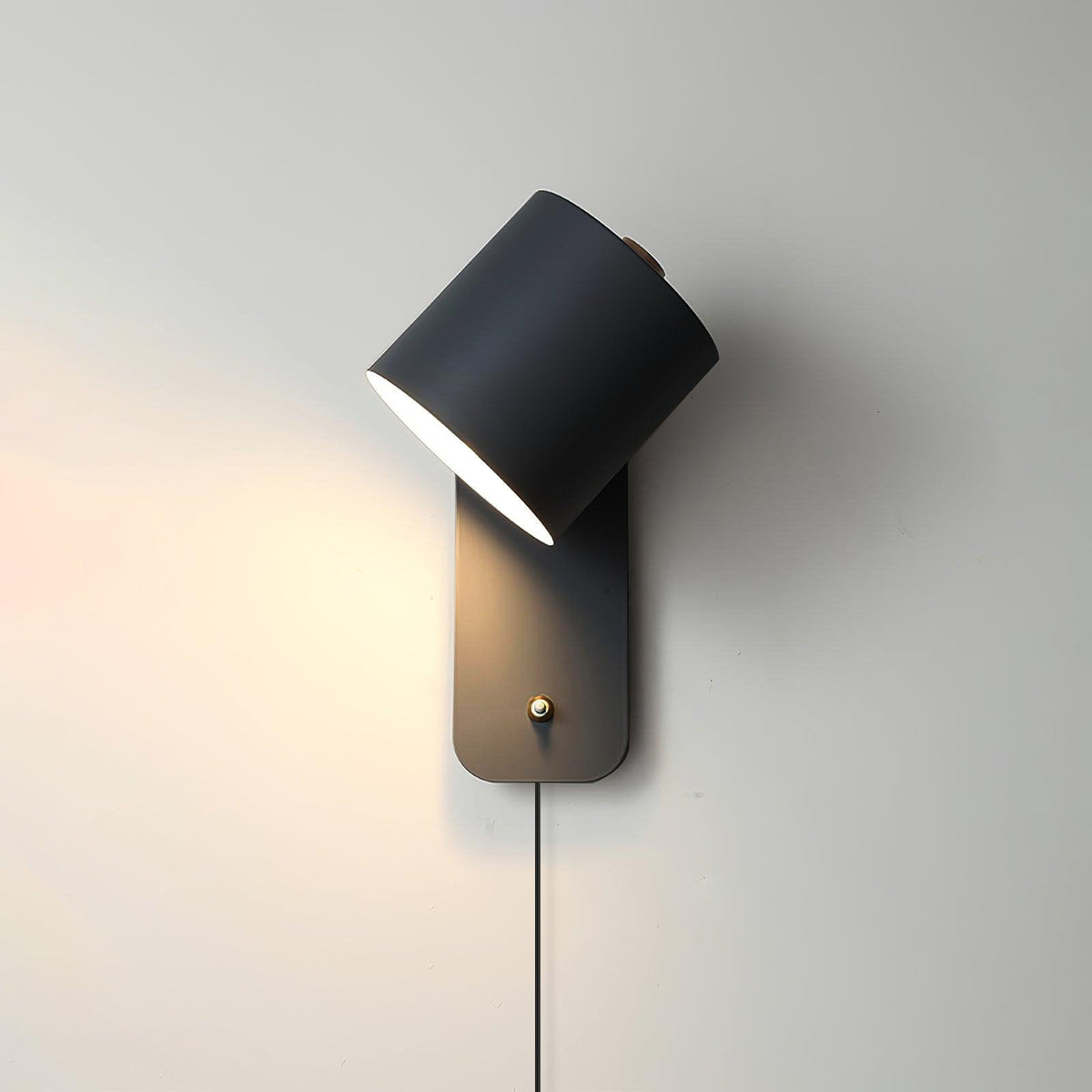 Rotating Cylinder Plug-in Wall Lamp, view 5