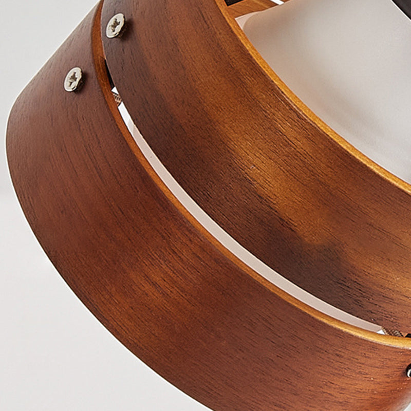 Round Wood Clip Lamp, photo 6