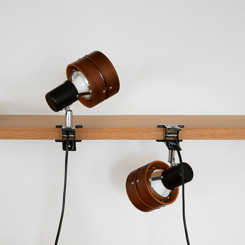 Round Wood Clip Lamp, photo 9