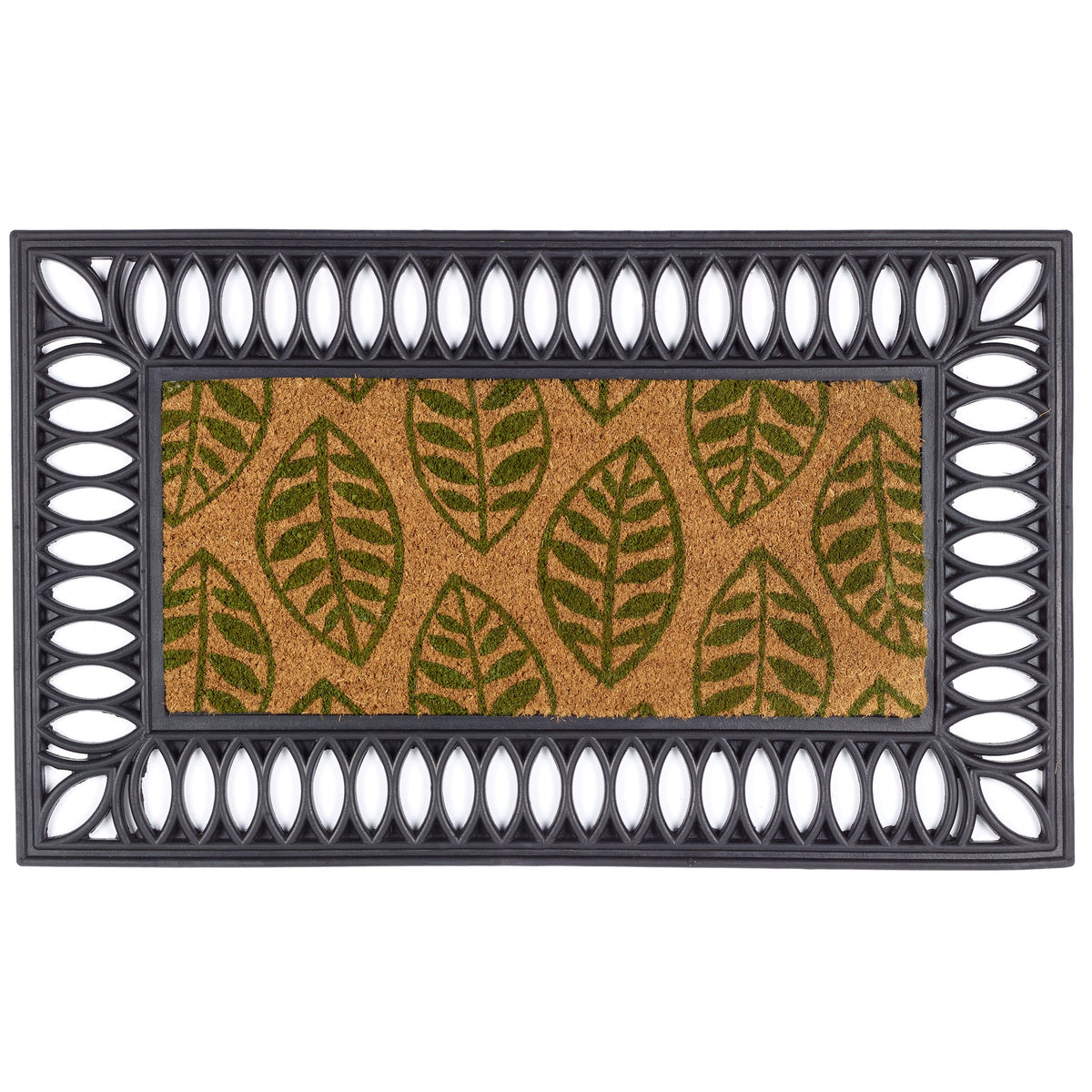 Rubber Leaf Border Doormat Frame, view 3