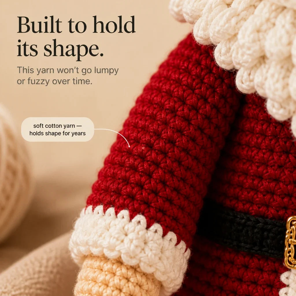Santa and Mrs. Claus Crochet Kit, view 5