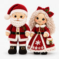 Santa and Mrs. Claus Crochet Kit, Red
