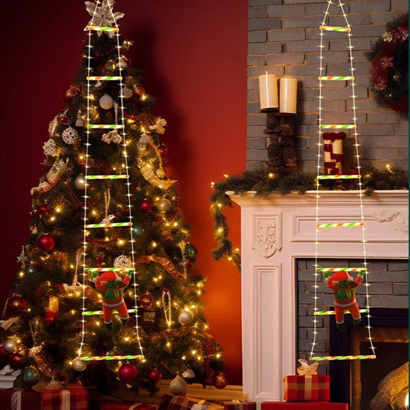 Santa Climbing Ladder LED Light, view 1
