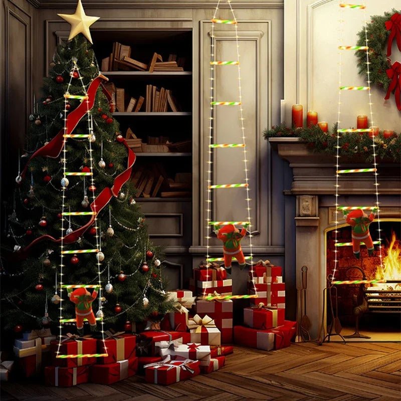 Santa Climbing Ladder LED Light, view 3