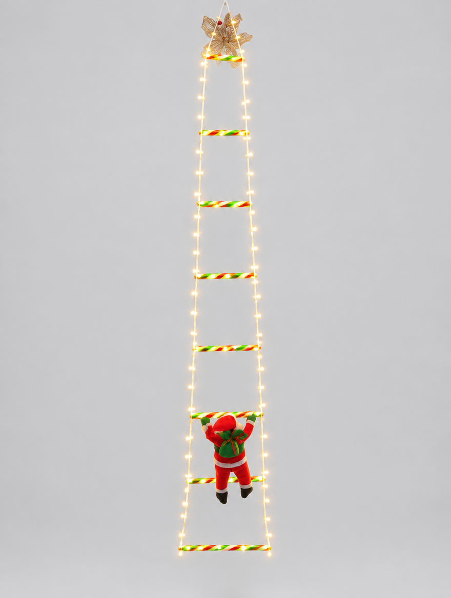 Santa Climbing Ladder LED Light product photo