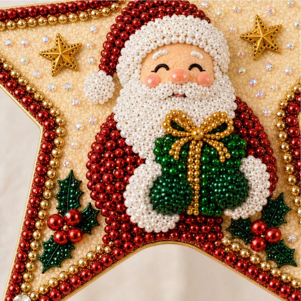 Santa Diamond Art Tree Topper Kit, view 8