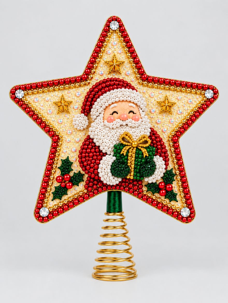 Santa Diamond Art Tree Topper Kit product photo