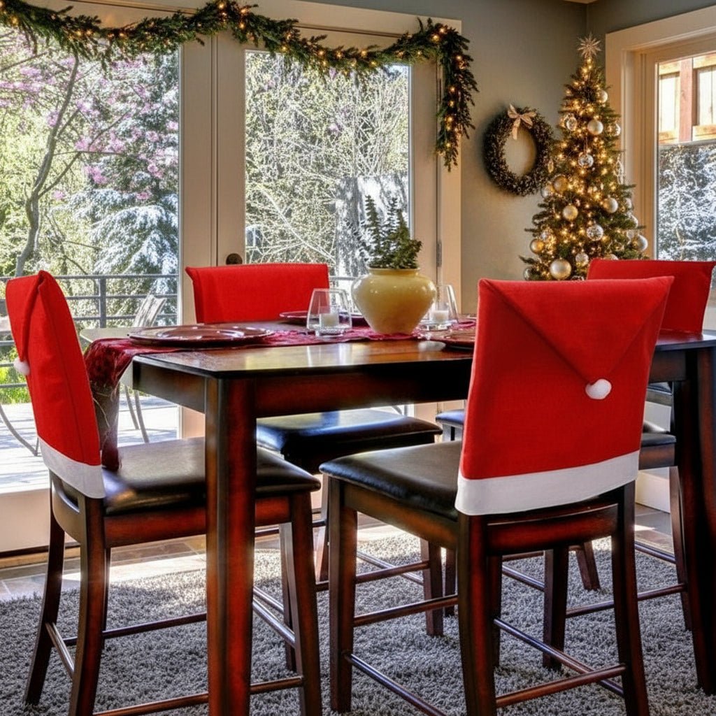 Santa Hat Chair Covers, Set of 2, view 1