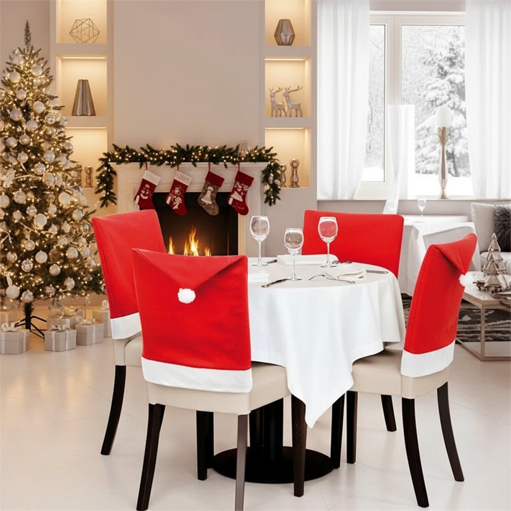 Santa Hat Chair Covers, Set of 2, view 2