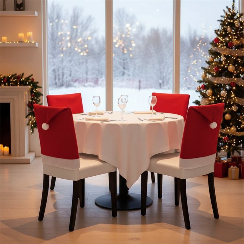 Santa Hat Chair Covers, Set of 2, view 6