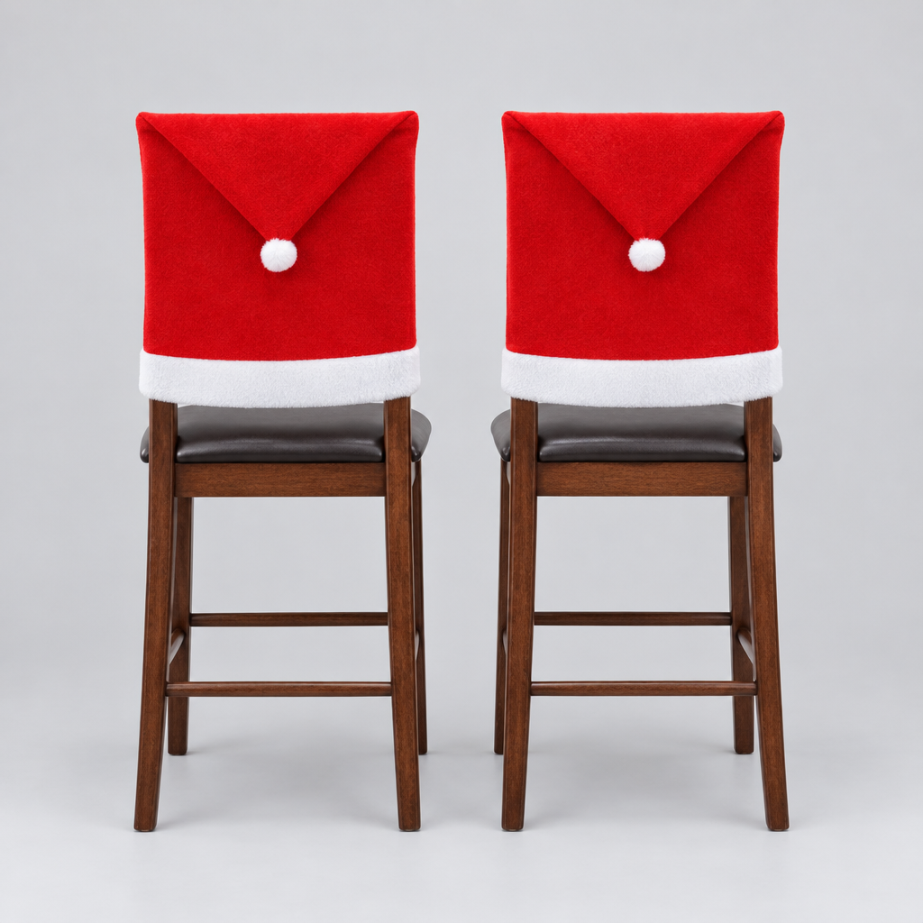 Santa Hat Chair Covers, Set of 2 product photo