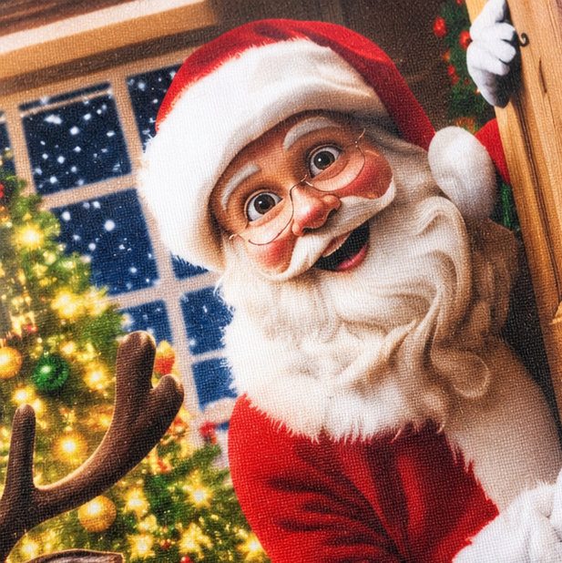 Santa Scene Christmas Door Cover, view 8