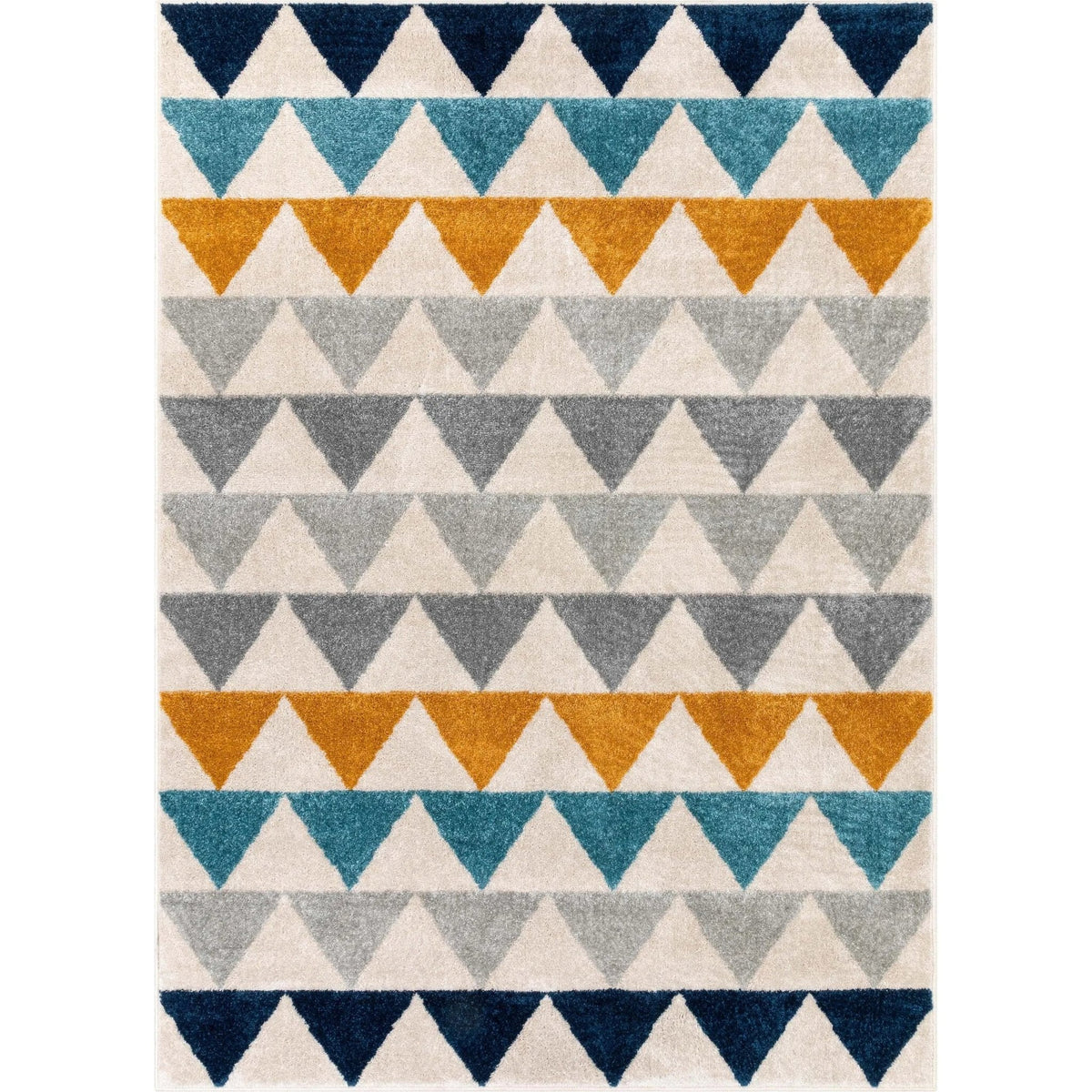 Scandinavian Triangle Pattern Rug, view 2