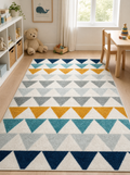 Scandinavian Triangle Pattern Rug, main photo