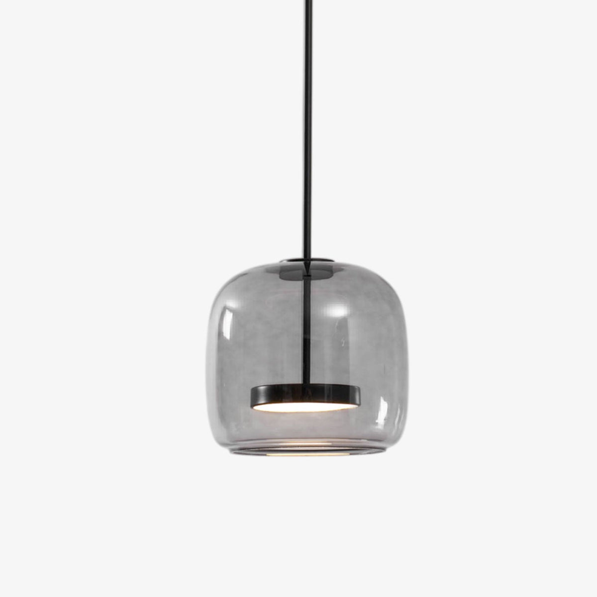 Smoked Glass Dome Pendant Light, view 1