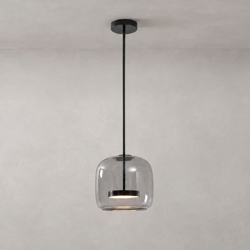 Smoked Glass Dome Pendant Light, view 2