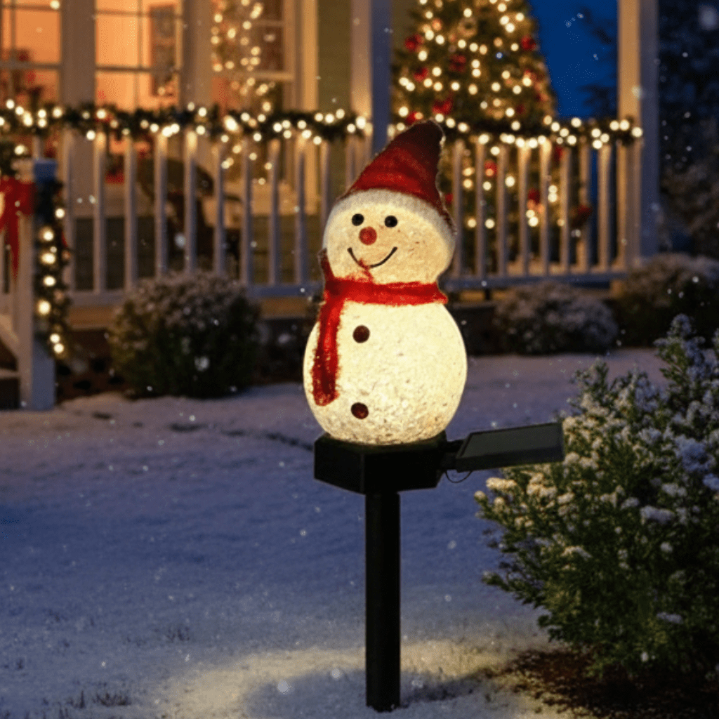 Snowman Solar Garden Lights, Set of 2, view 2