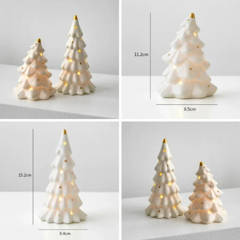 Snowy Ceramic Christmas Village Houses, view 12