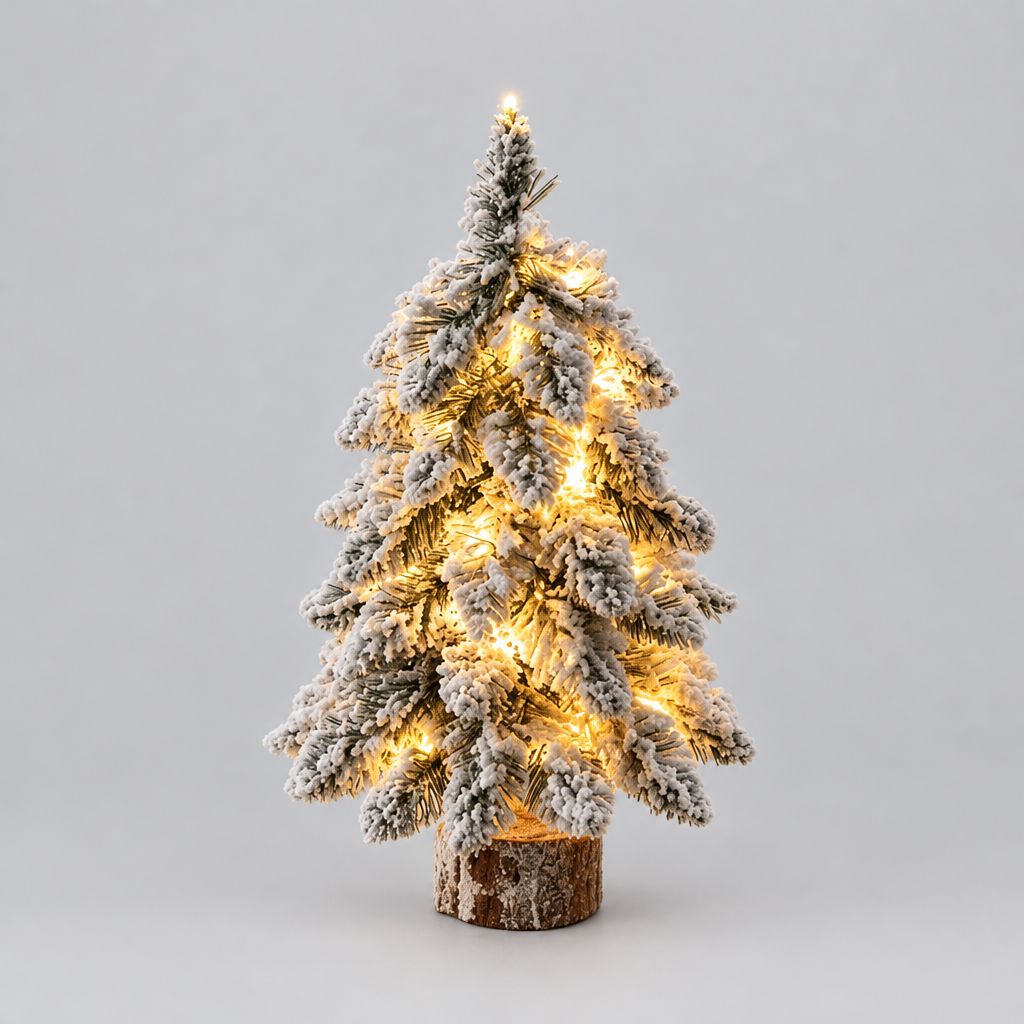 Snowy LED Mini Christmas Tree product photo