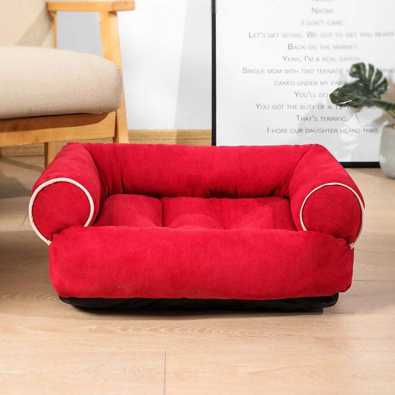 Sofa Dog Bed with Bolster Back, view 3