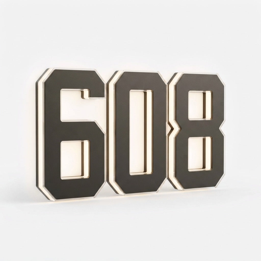 Solar LED House Number, view 18
