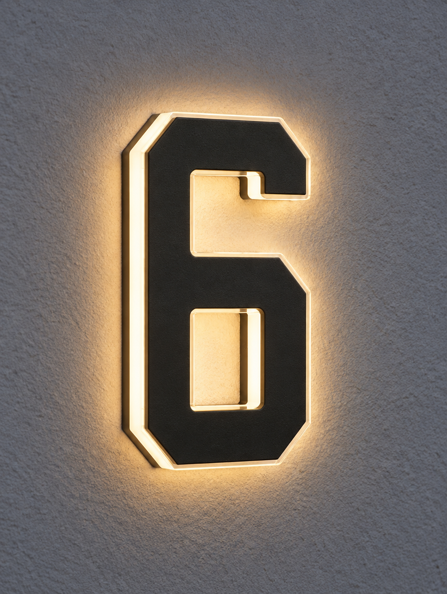 Solar LED House Number product photo