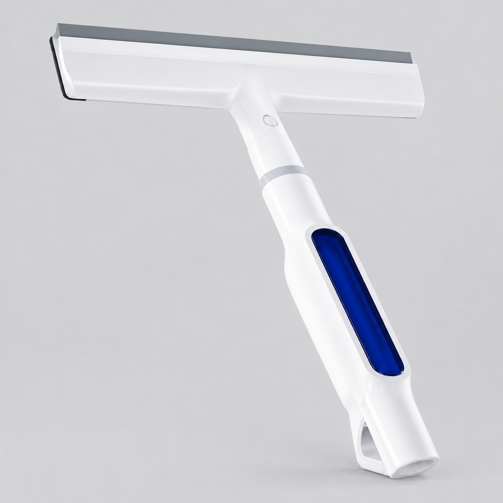 Spray Window Squeegee, product photo on a light grey background