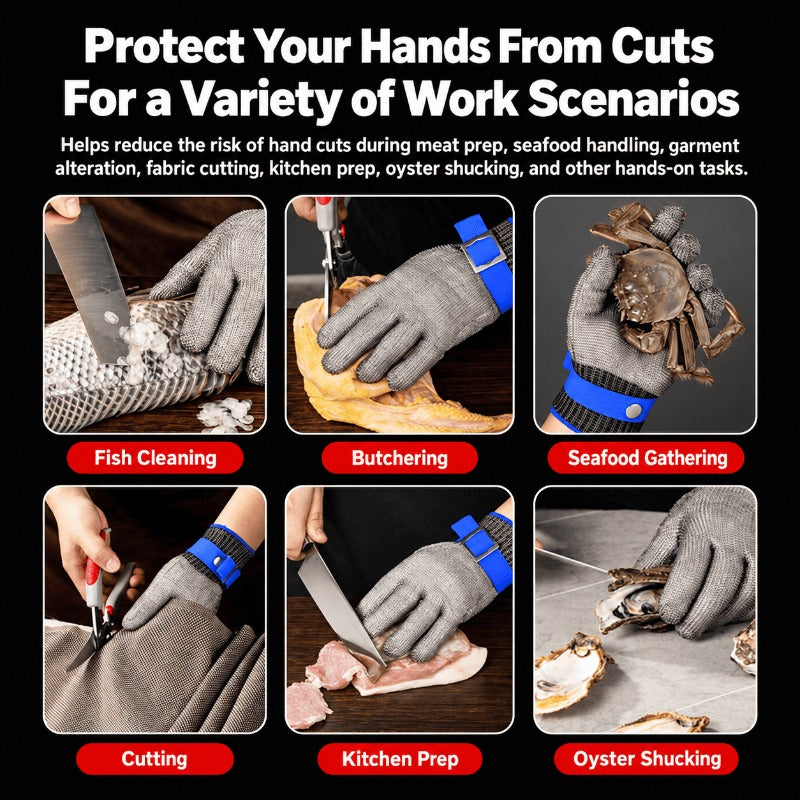 Stainless Steel Cut-Resistant Glove, view 5