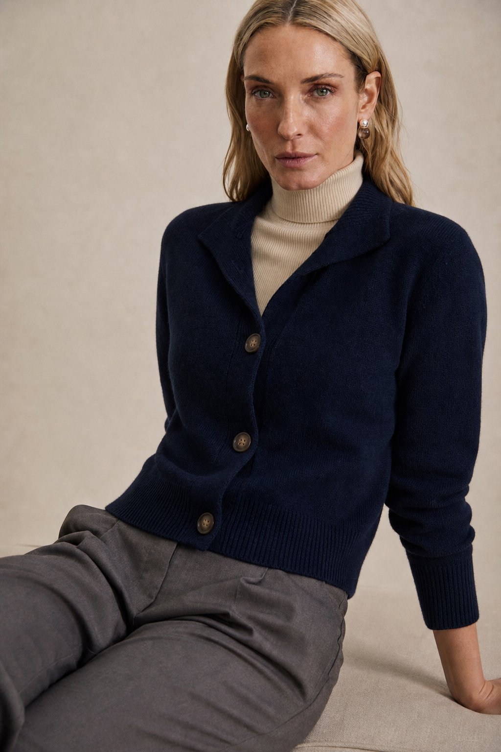 Statement Button Knit Cardigan, view 1