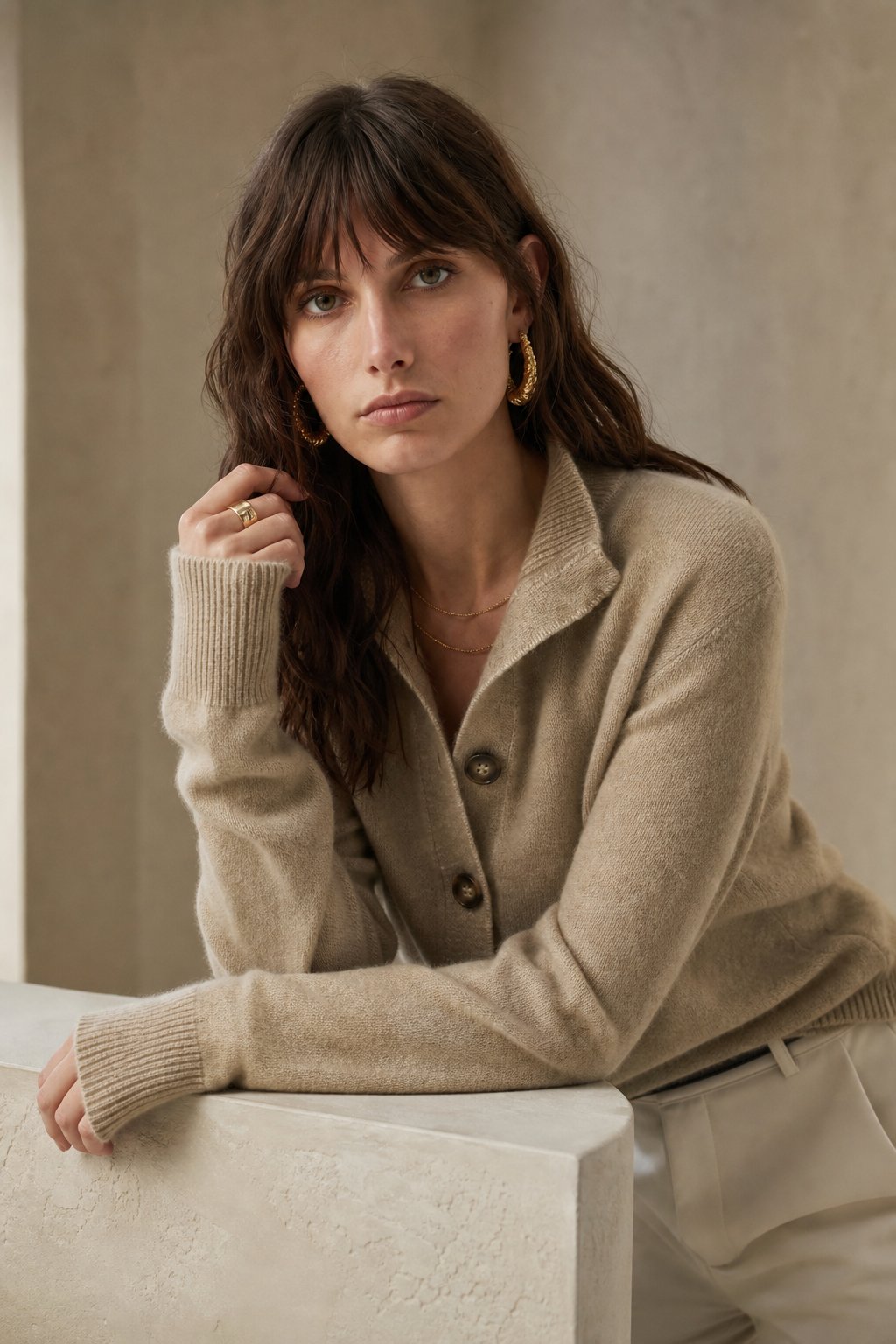 Statement Button Knit Cardigan, view 10