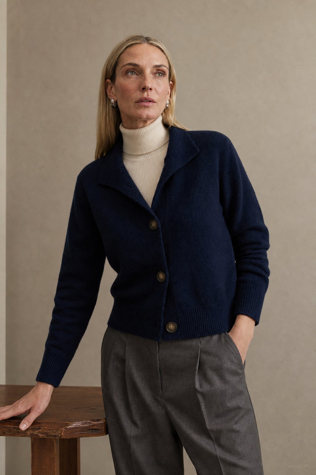 Statement Button Knit Cardigan, view 2