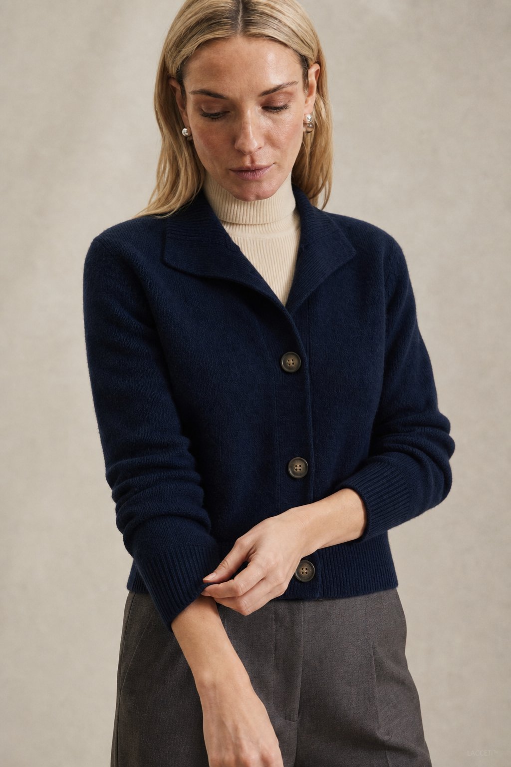 Statement Button Knit Cardigan, view 3