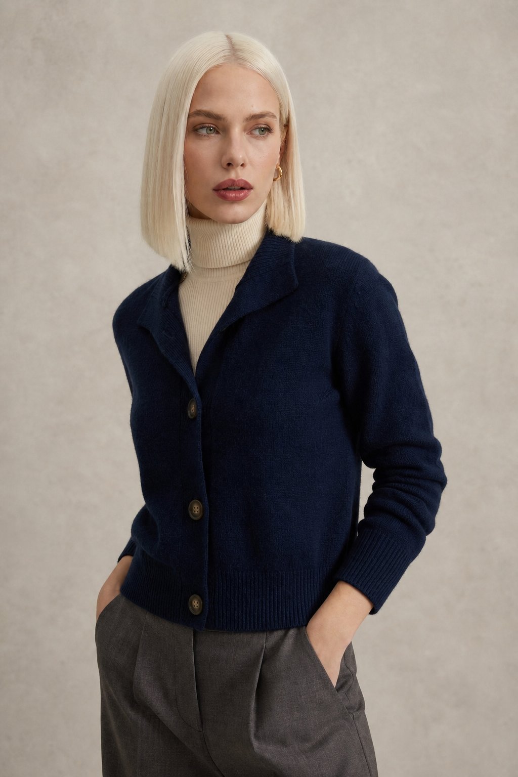 Statement Button Knit Cardigan, view 9