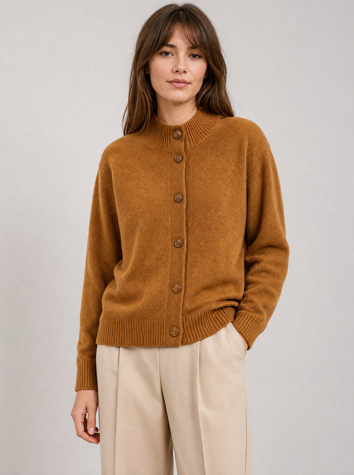 Statement Button Knit Cardigan, main photo