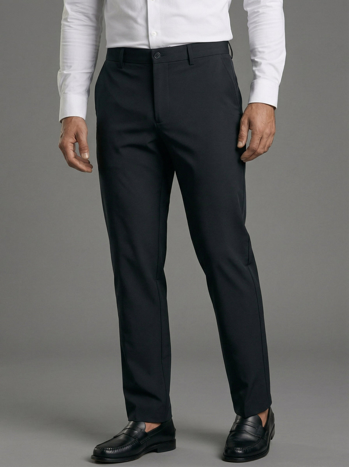 Stretch Knit Pleated Trousers, view 3