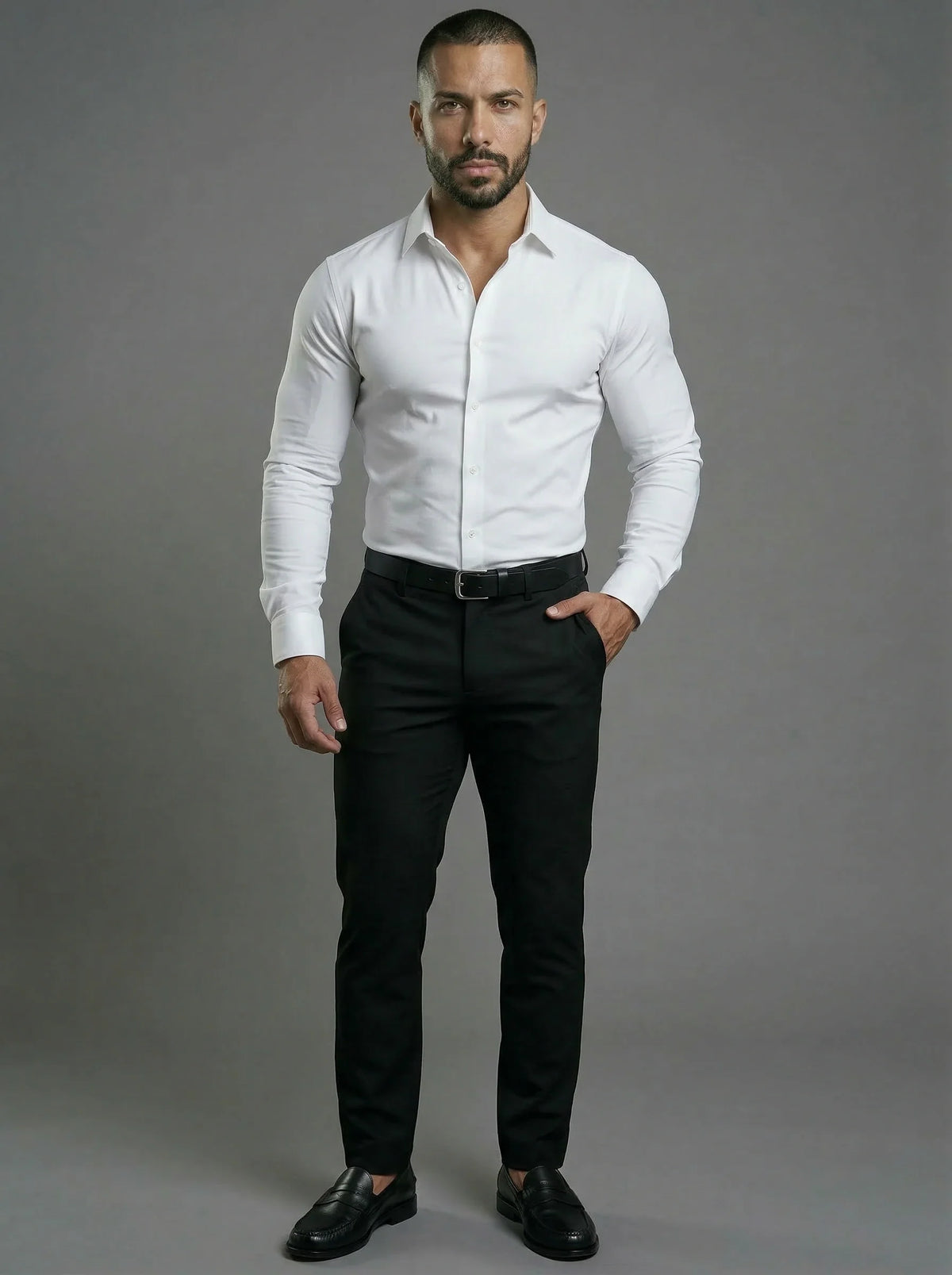 Stretch Knit Pleated Trousers, view 9