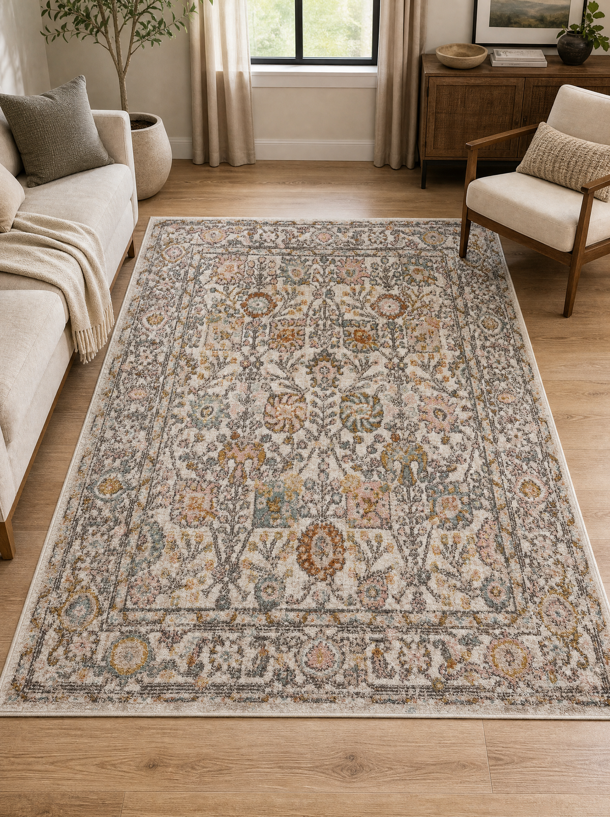 Traditional Persian Style Area Rug, main photo