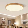 Flush Mount Ceiling Light switched on