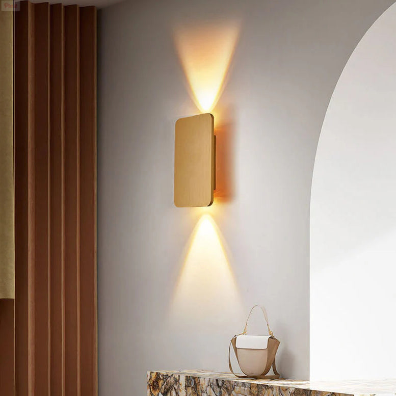 Up and Down Wall Sconce in gold