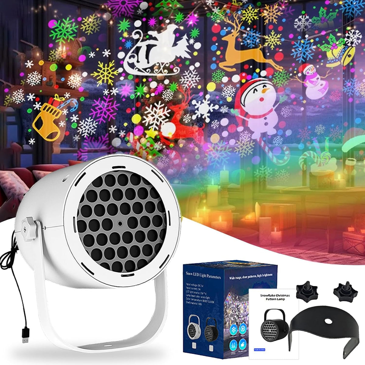 USB Christmas Projector Light, view 9