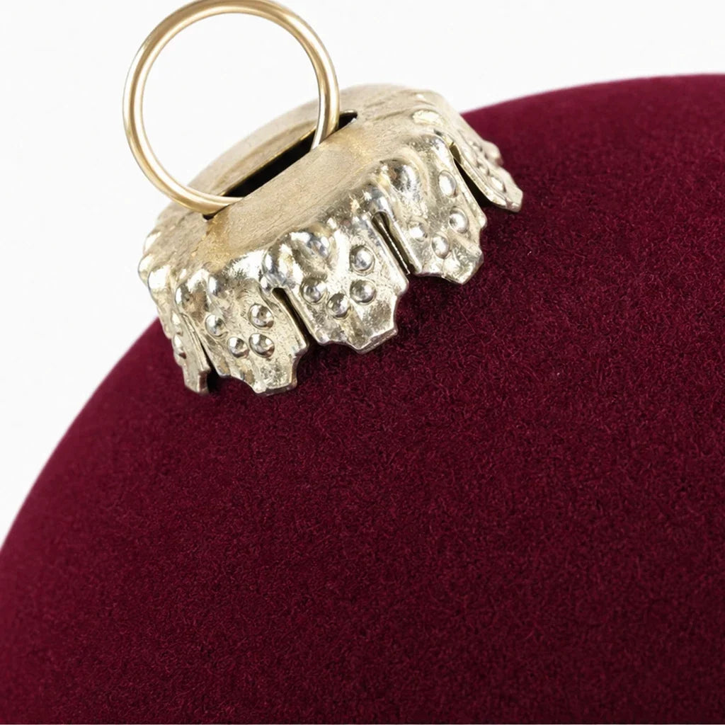 Velvet Christmas Ball Ornaments, Set of 12, view 8