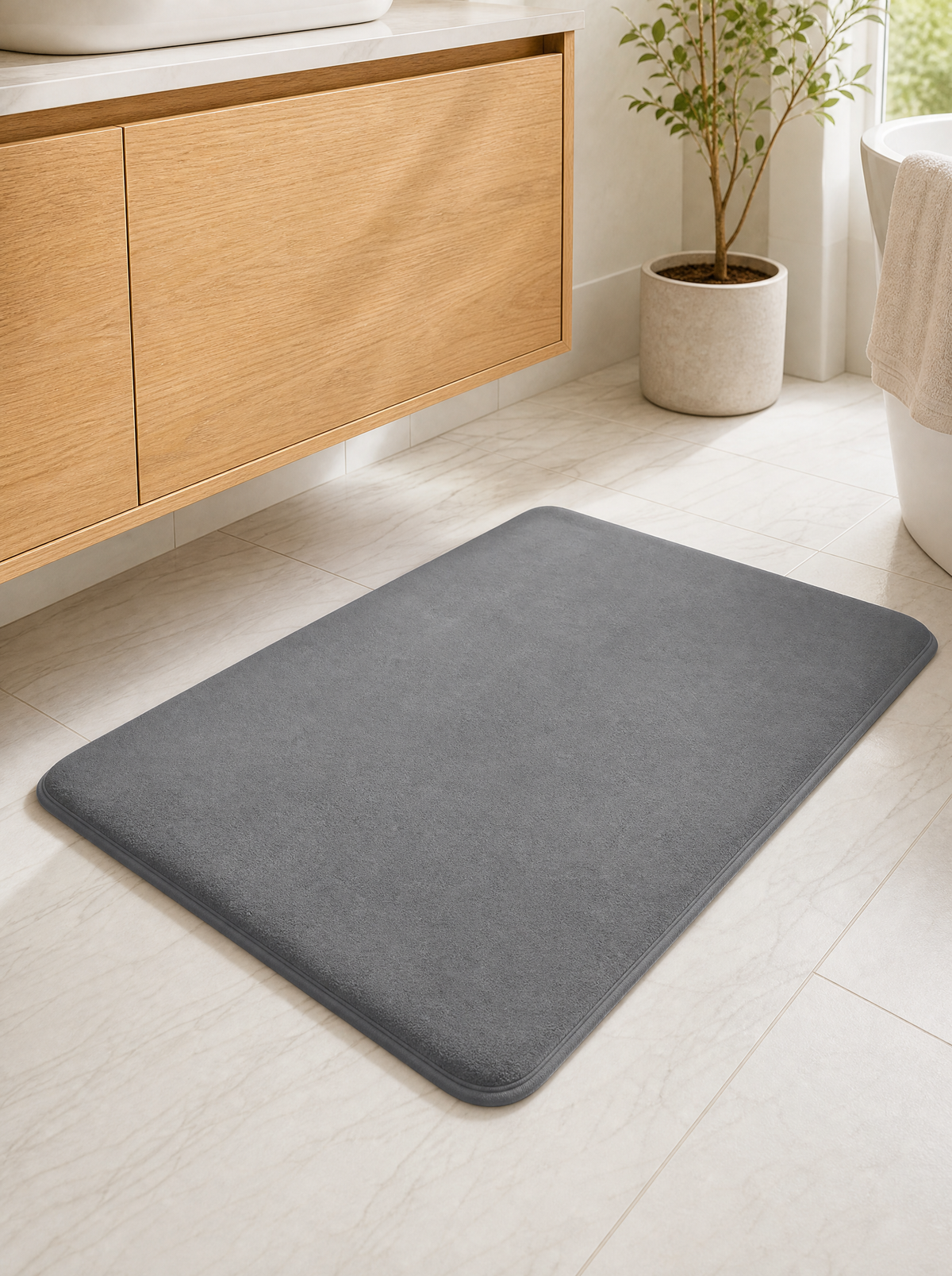 Velvet Memory Foam Bath Mat, main photo