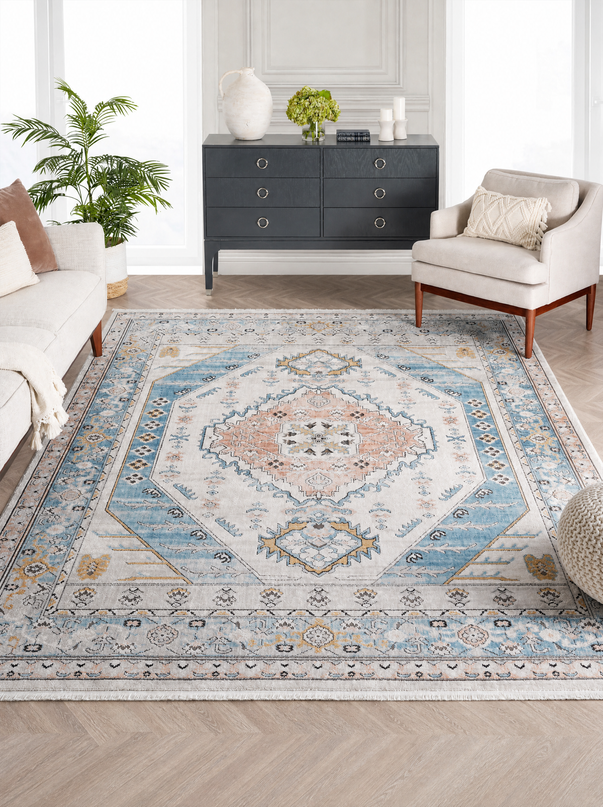 Vintage Boho Medallion Rug, main photo