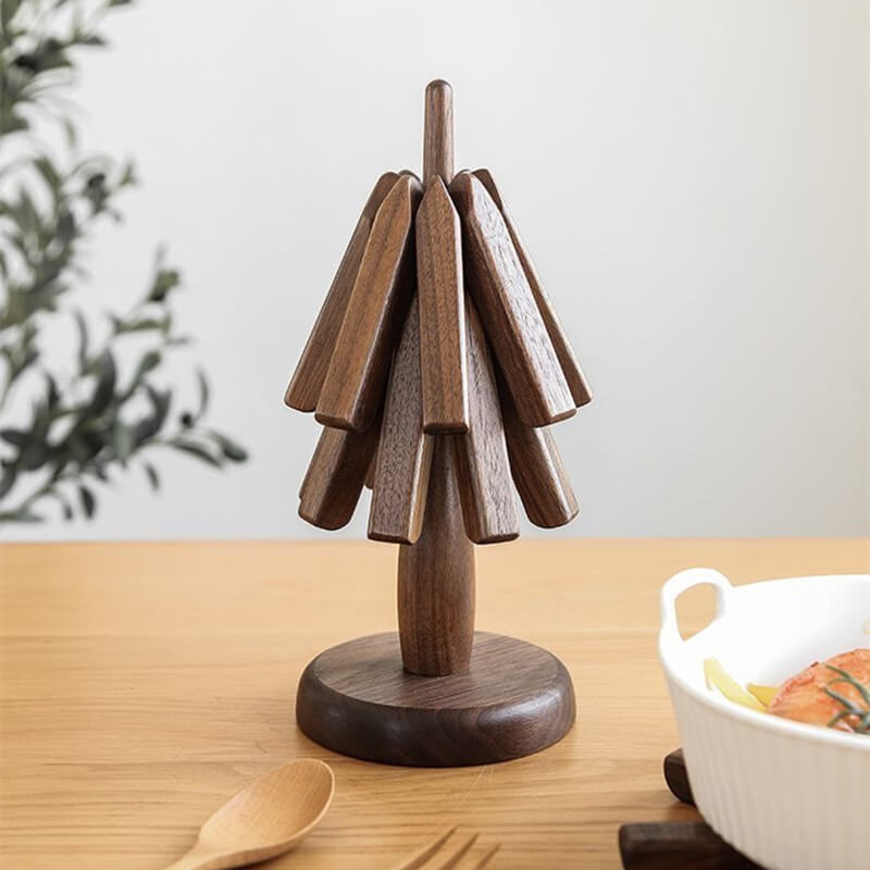 Walnut Tree Trivet Set, view 3