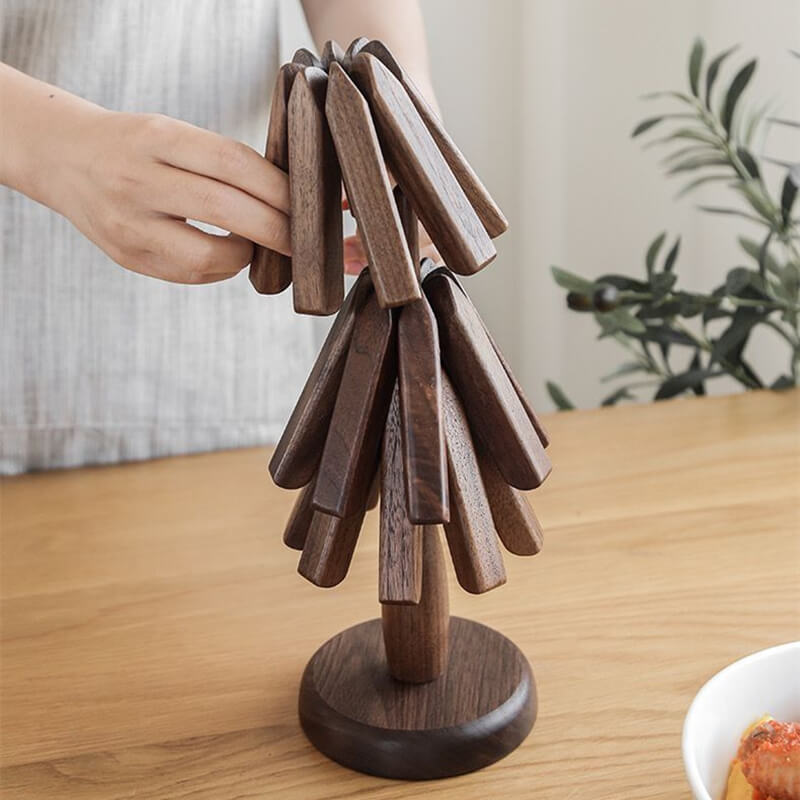 Walnut Tree Trivet Set, view 5