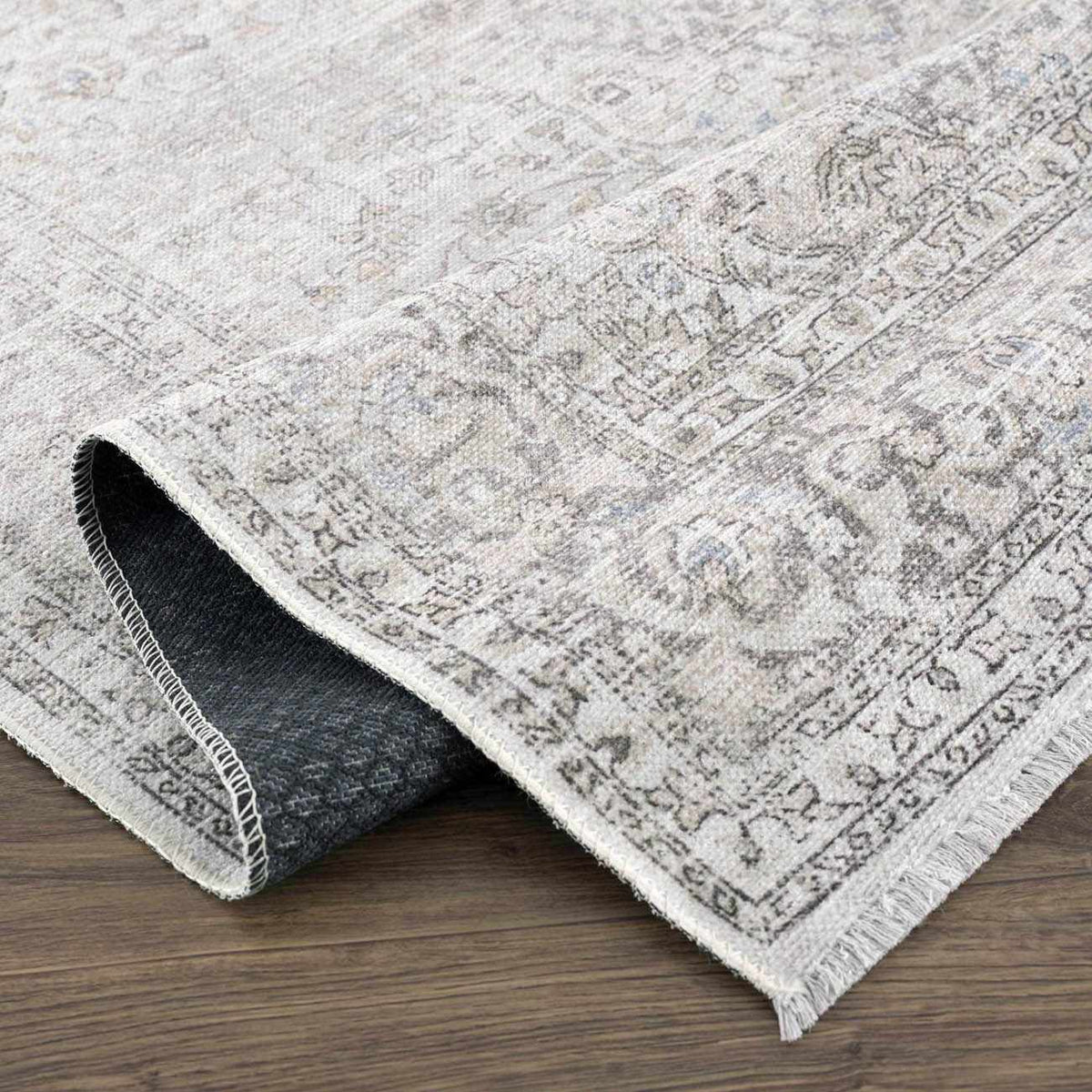 Washable Cream Medallion Rug, view 4