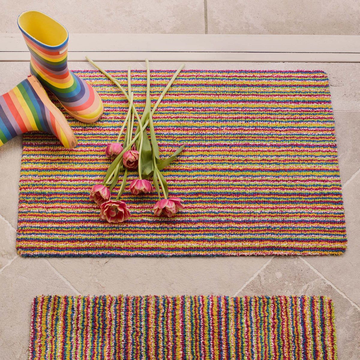 Washable Striped Indoor Doormat, view 1