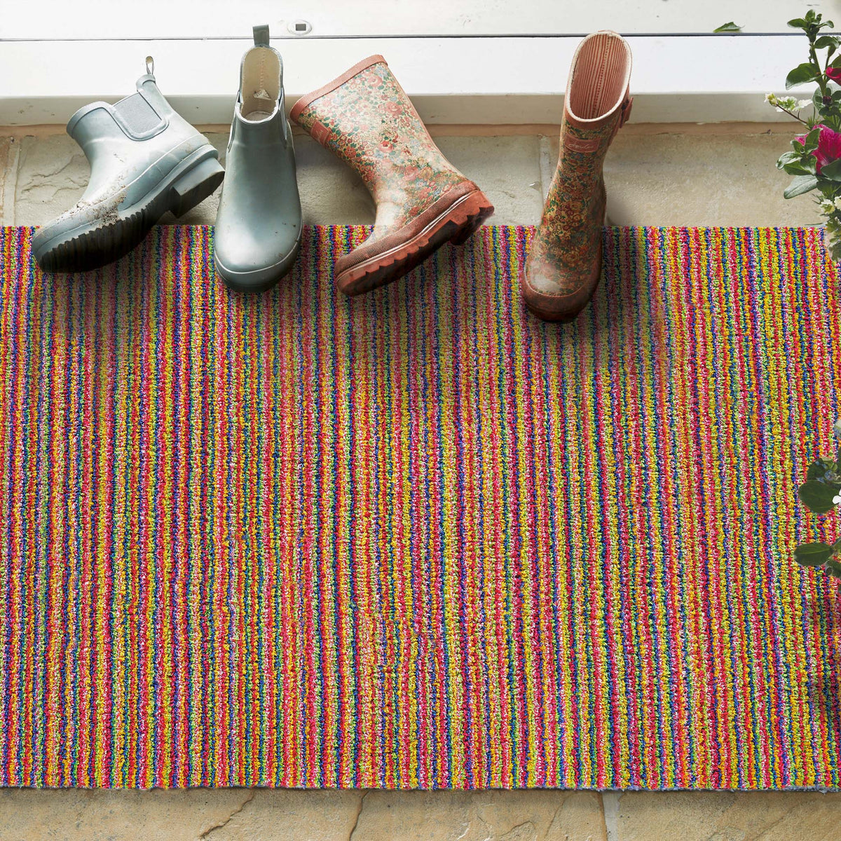 Washable Striped Indoor Doormat, view 3