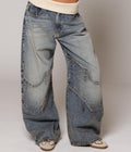 Low Rise Baggy Jeans in blue